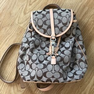 Women’s Coach Signature Small Backpack